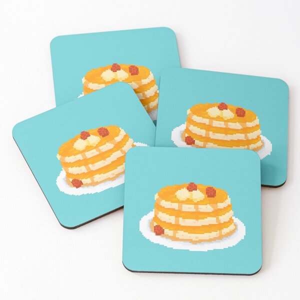 Item preview, Fluffy pancake with syrup pixel art designed and sold by tifft.