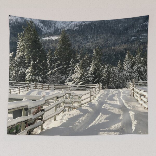 Item preview, Winter scene in Falkland, BC, Canada designed and sold by Travelways.