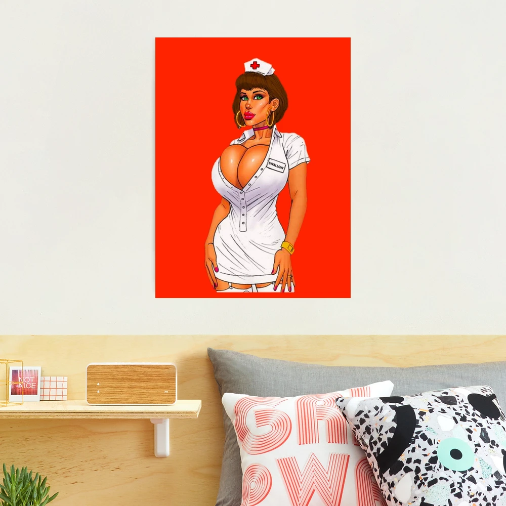 Sexy Big Tits Nurse | Photographic Print