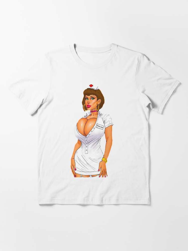 Sexy Big Tits Nurse Classic T-Shirt Shirt Printing Custom Aldult