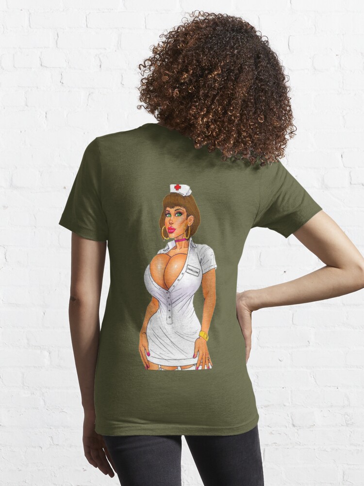 Sexy Big Tits Nurse Classic T-Shirt Shirt Printing Custom Aldult