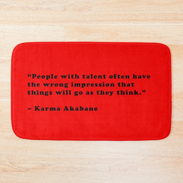 Item preview, Karma Akabane - Quote designed and sold by Epicanimequotes.