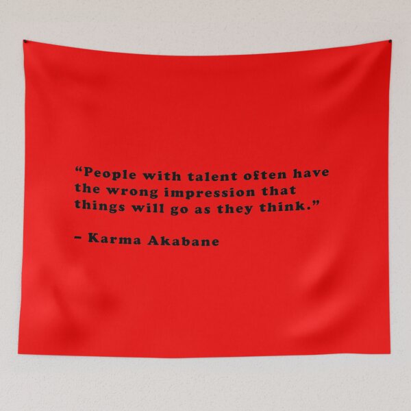 Item preview, Karma Akabane - Quote designed and sold by Epicanimequotes.