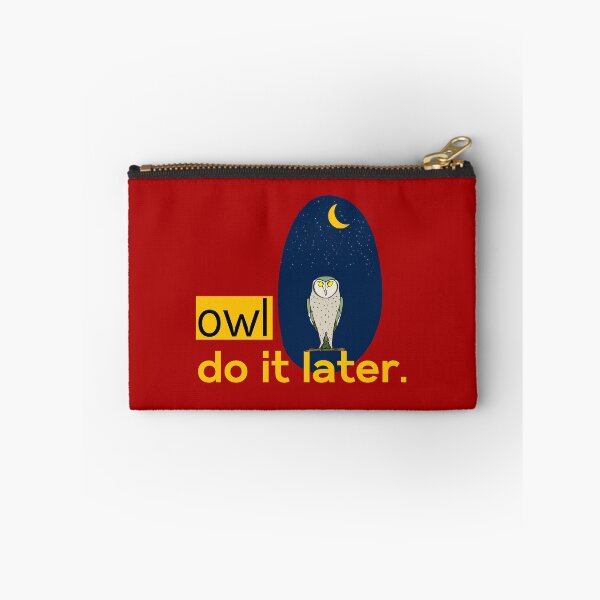 Item preview, Owl do it later procastinating designed and sold by Tecnofa.