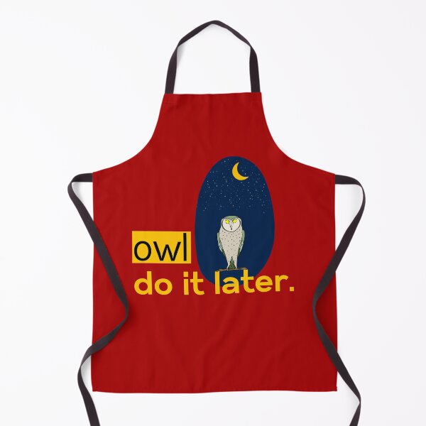 Item preview, Owl do it later procastinating designed and sold by Tecnofa.