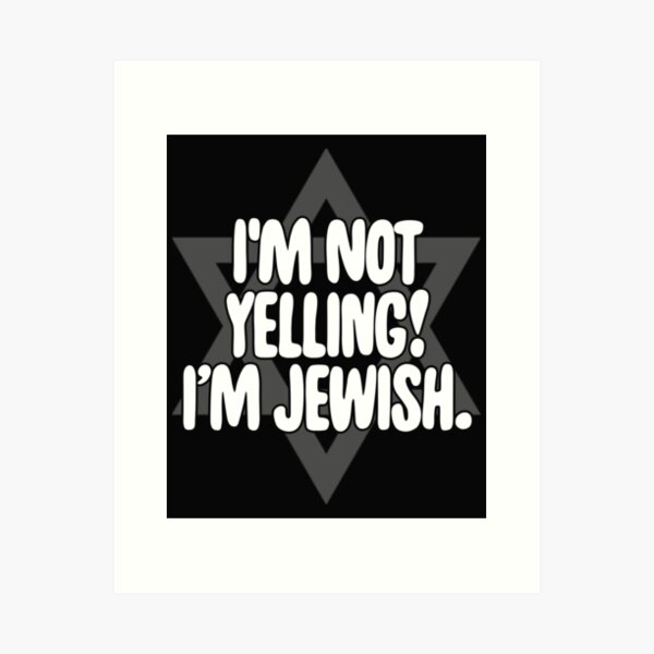 Item preview, Funny Jew Holiday Gift T Shirt I'm Not Yelling, I'm Jewish designed and sold by Bendthetrend.