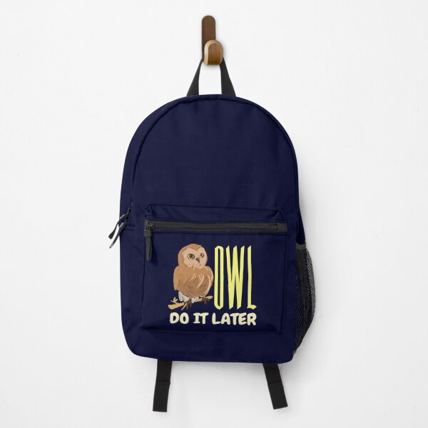 Item preview, Owl do it later procastinating designed and sold by Tecnofa.