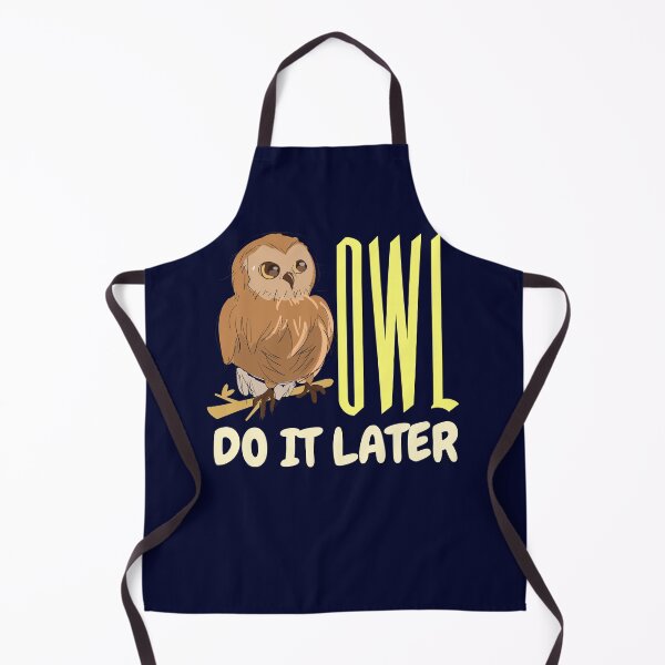 Item preview, Owl do it later procastinating designed and sold by Tecnofa.