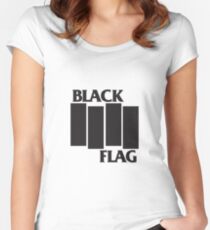 Black Flag Apparel Women's Fitted Scoop T-Shirt