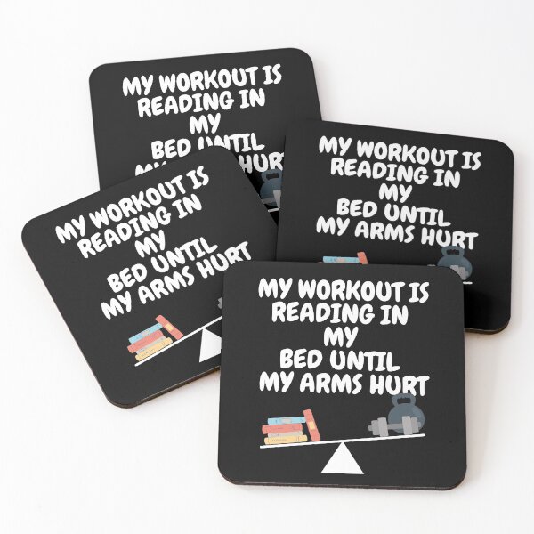 Item preview, My workout is reading in my bed until my arms hurt - weighing designed and sold by DrawingBoard.
