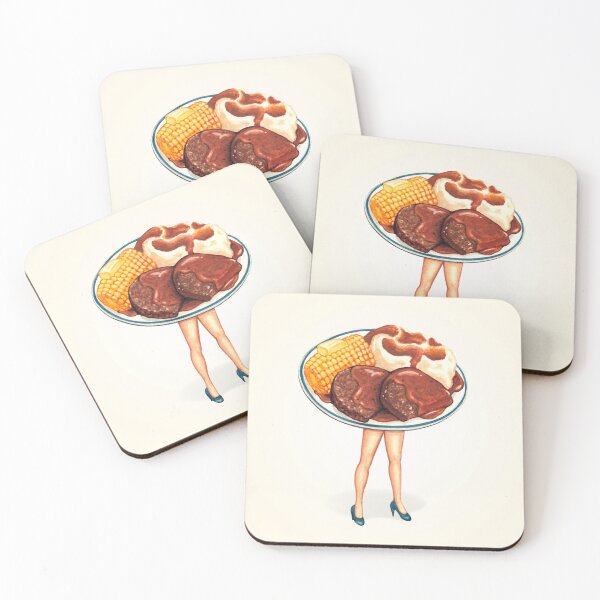 Item preview, Meatloaf Dinner Pin-Up designed and sold by Kelly  Gilleran.