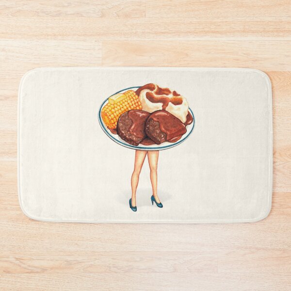 Item preview, Meatloaf Dinner Pin-Up designed and sold by Kelly  Gilleran.