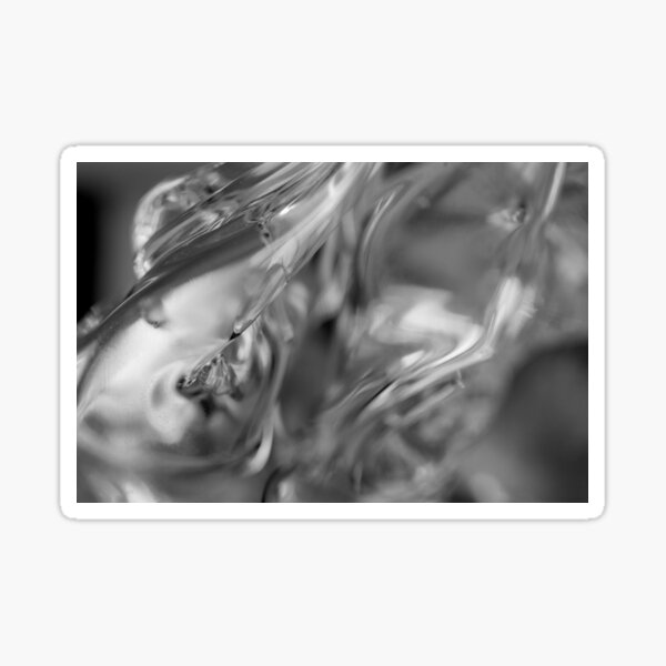 Glass Ice Abstract, No. 3 Sticker