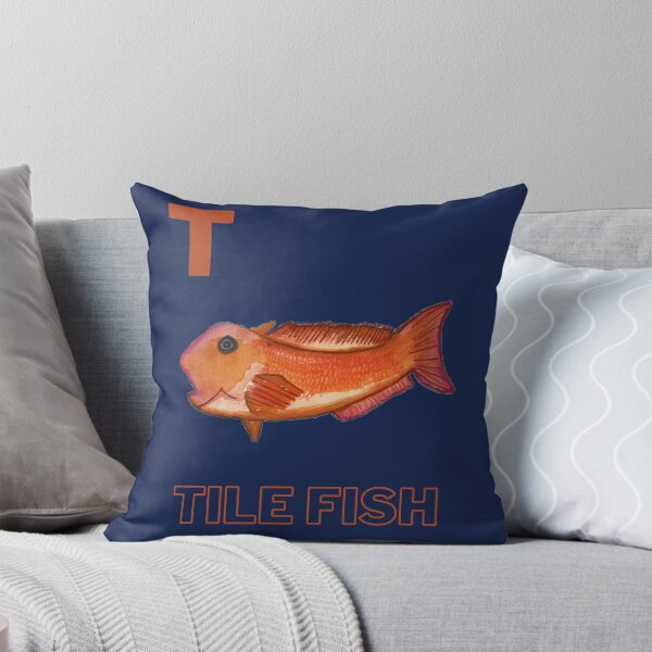Item preview, Tile Fish comienza con T Letra del alfabeto de animales del océano T designed and sold by erinbelkin.