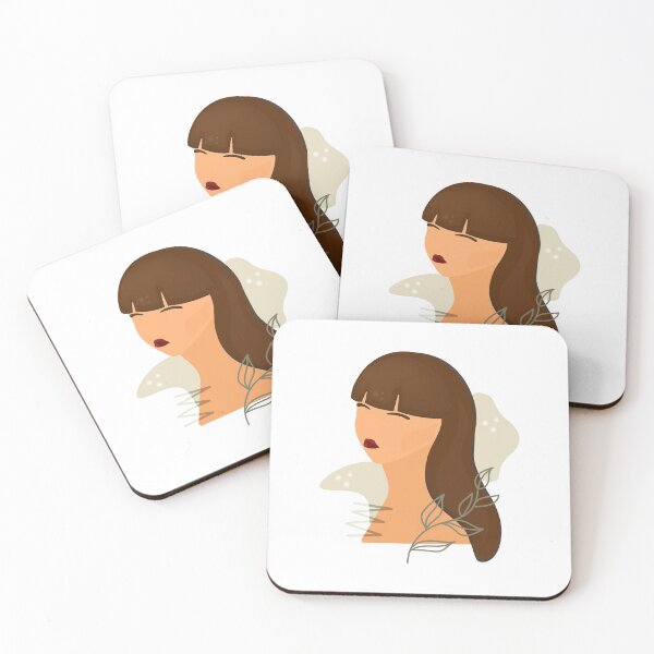 Item preview, Abstract woman portrait. Cute brunette girl. designed and sold by TanaLuna.