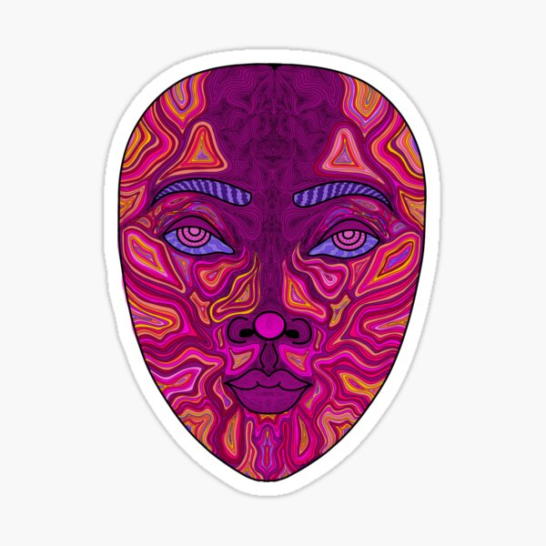 Item preview, Trippy intricate face  designed and sold by IzzeMK.