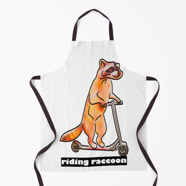 Item preview, Scooter riding raccoon designed and sold by Xdelacra.