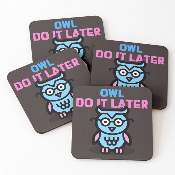 Item preview, Owl Do It Later designed and sold by retro87tee.