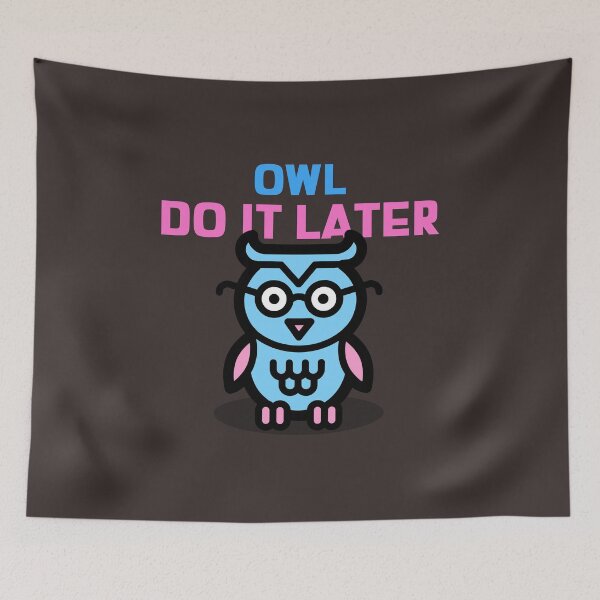 Item preview, Owl Do It Later designed and sold by retro87tee.