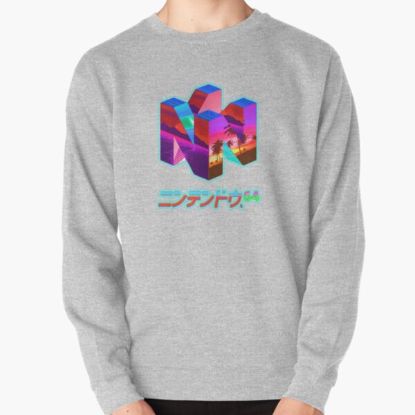 N64 vaporwave logo Pullover Sweatshirt