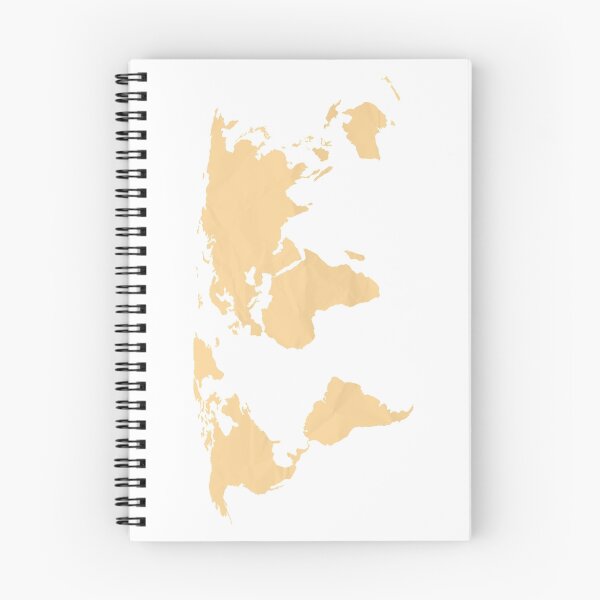 Item preview, Simple Orange World map designed and sold by Leah Biernacki.