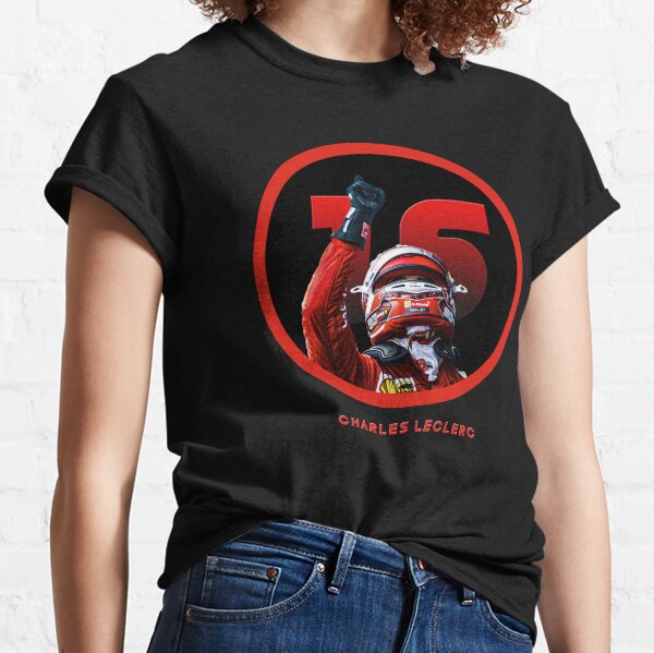 Coton Scuderia Ferrari Marchandise Officielle de Formule 1 2020 Rouge Charles Leclerc T-Shirt Homme 