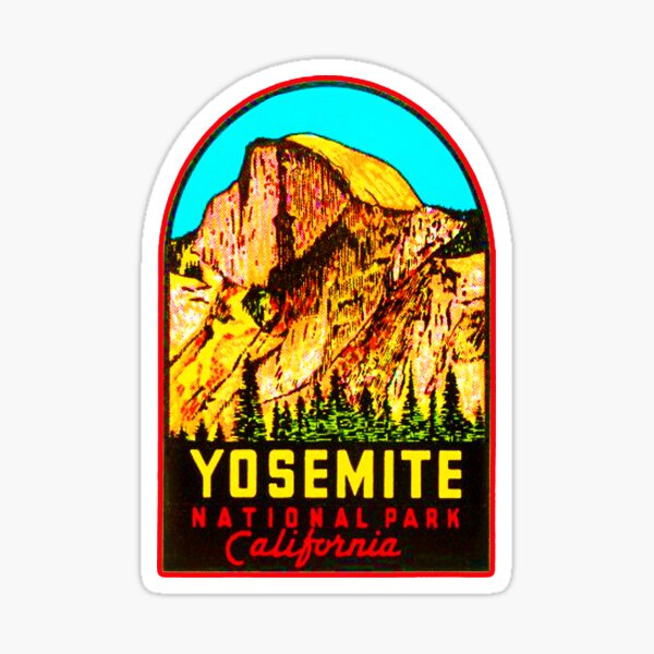 Item preview, YOSEMITE NATIONAL PARK CALIFORNIA STICKER AND SHIRT  designed and sold by Discohipster.