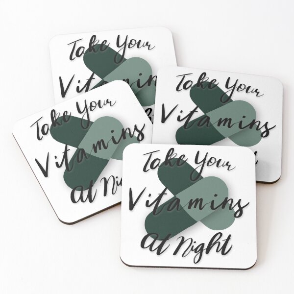 Item preview, Take Your Vitamins At Night - The Queen’s Gambit designed and sold by mariannamorais.