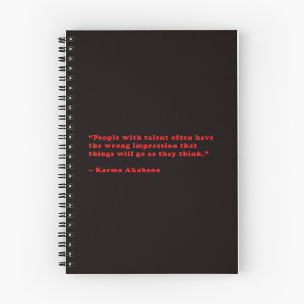 Item preview, Karma Akabane - Quote designed and sold by Epicanimequotes.