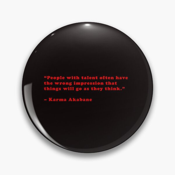 Item preview, Karma Akabane - Quote designed and sold by Epicanimequotes.