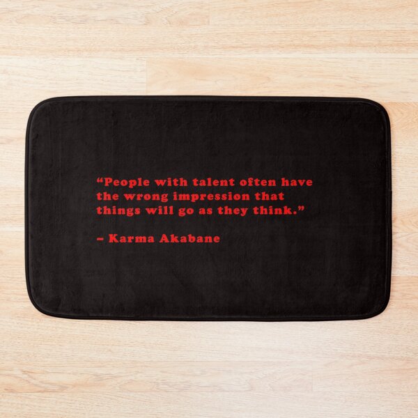 Item preview, Karma Akabane - Quote designed and sold by Epicanimequotes.