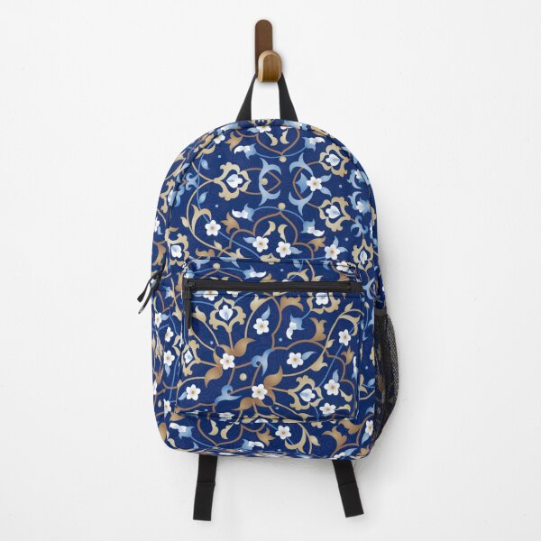 Item preview, Moroccan floral blue vector pattern designed and sold by astrunb5.