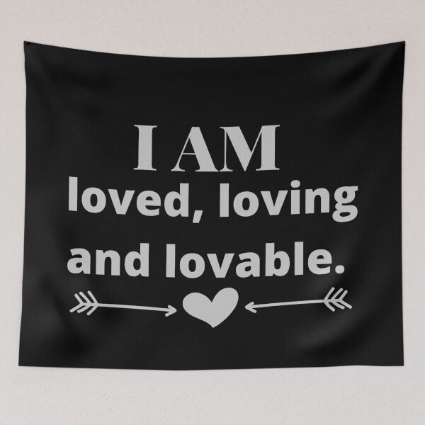 Item preview, I am loved loving lovable designed and sold by libbergina.