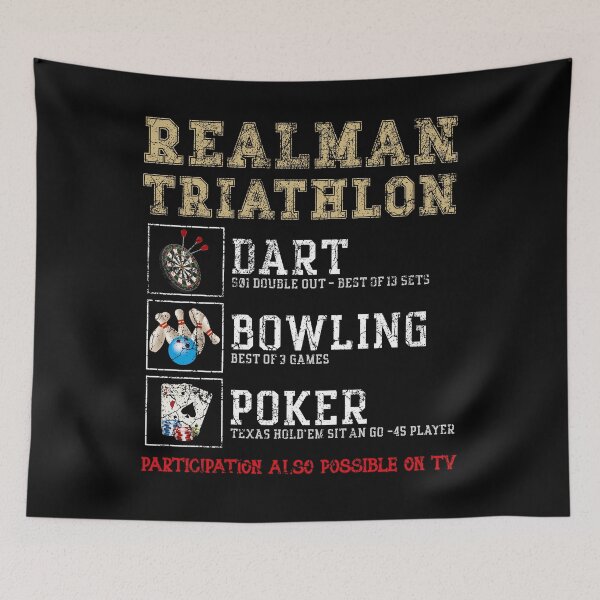 Item preview, Poker Bowling Dart - Realman Triathlon designed and sold by FalkDania.