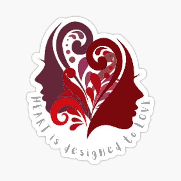 HEART/Love-elegant and creative designed by Prishea Sticker