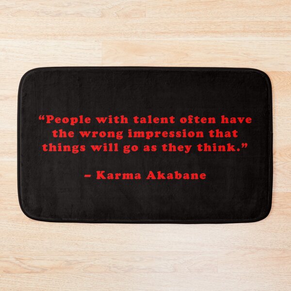 Item preview, Karma Akabane - Quote designed and sold by Epicanimequotes.