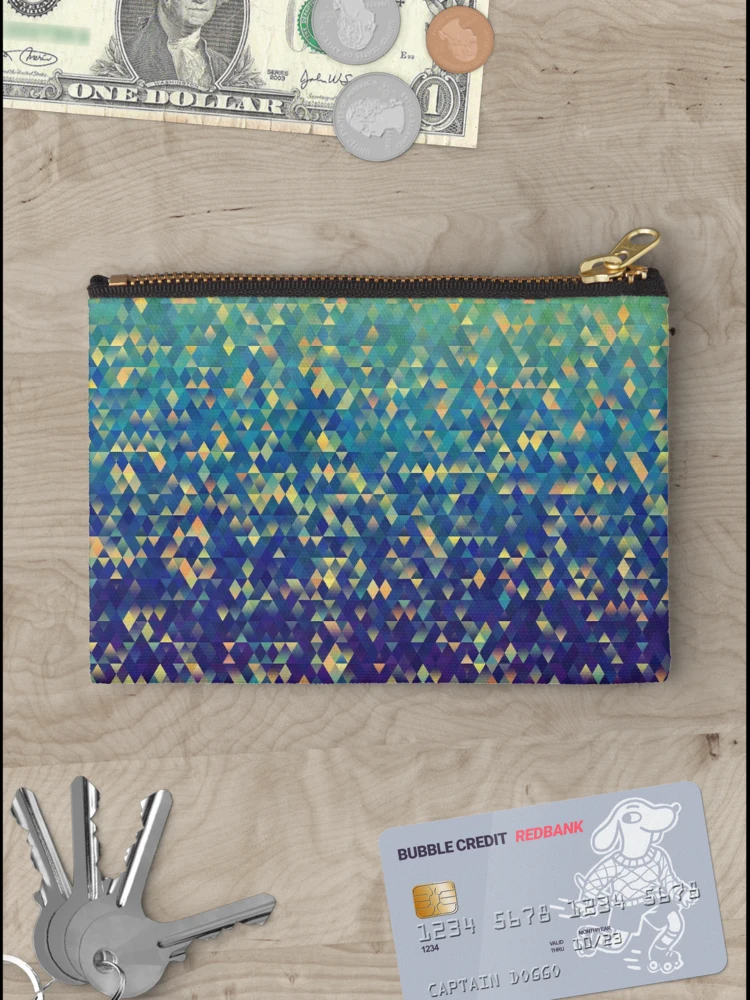Thumbnail 3 of 4, Zipper Pouch, Gleaming Rainbow 2 designed and sold by Mandala Of Life.