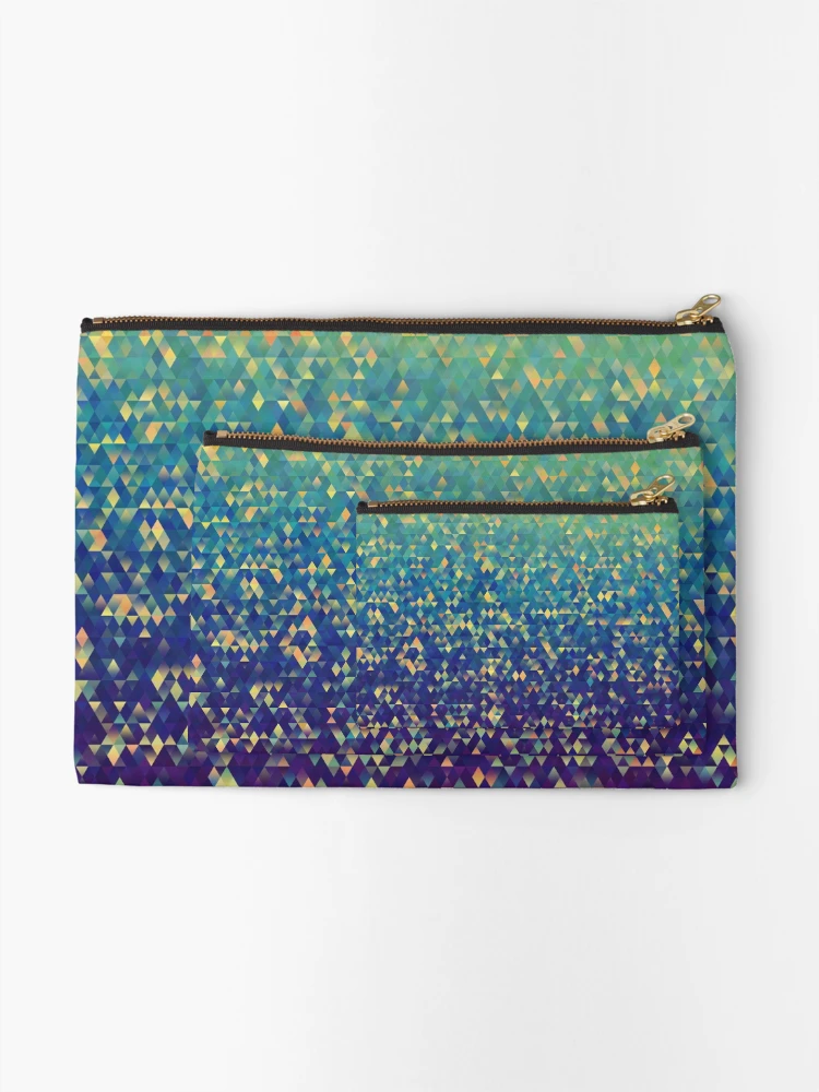 Thumbnail 2 of 4, Zipper Pouch, Gleaming Rainbow 2 designed and sold by Mandala Of Life.