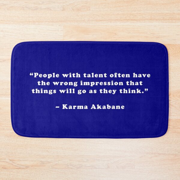 Item preview, Karma Akabane - Quote designed and sold by Epicanimequotes.