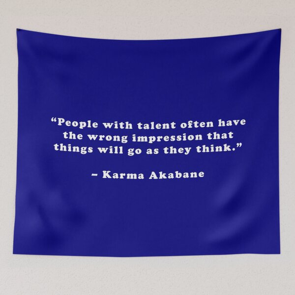 Item preview, Karma Akabane - Quote designed and sold by Epicanimequotes.