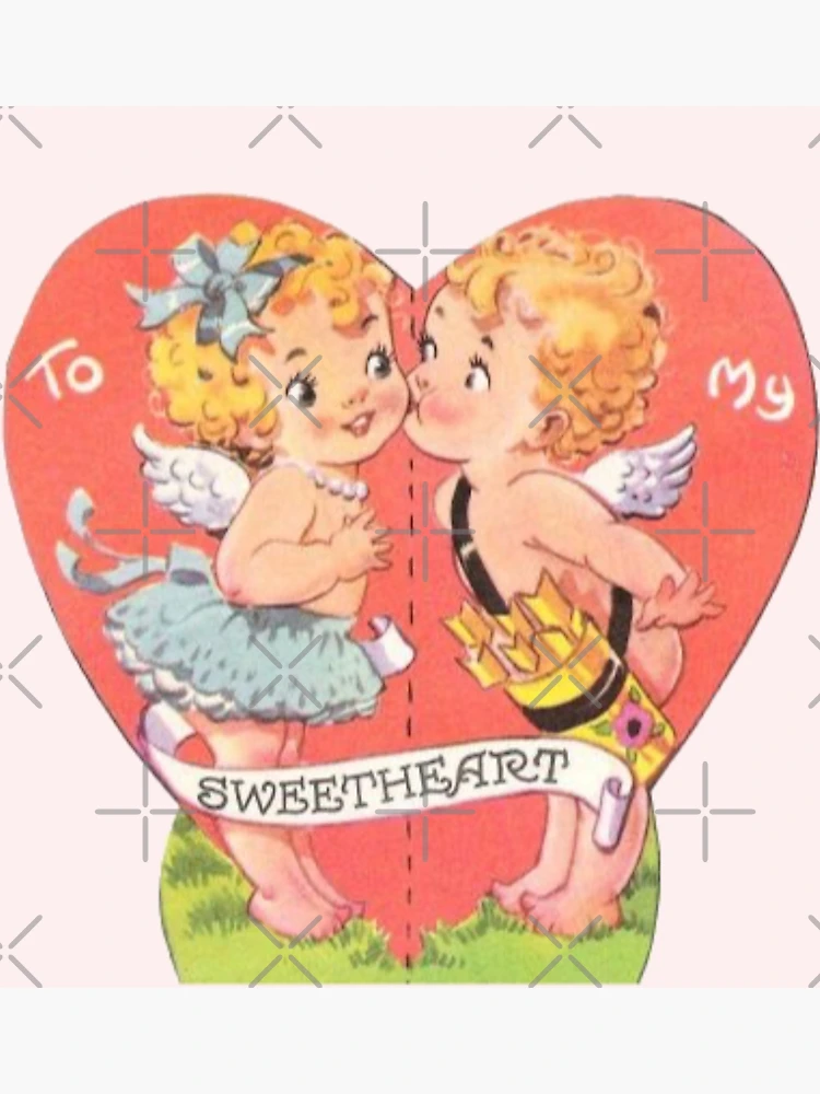 For a Sweet Little Niece Vintage Valentine's Day Card Art Print for Sale  by Bellathewilde