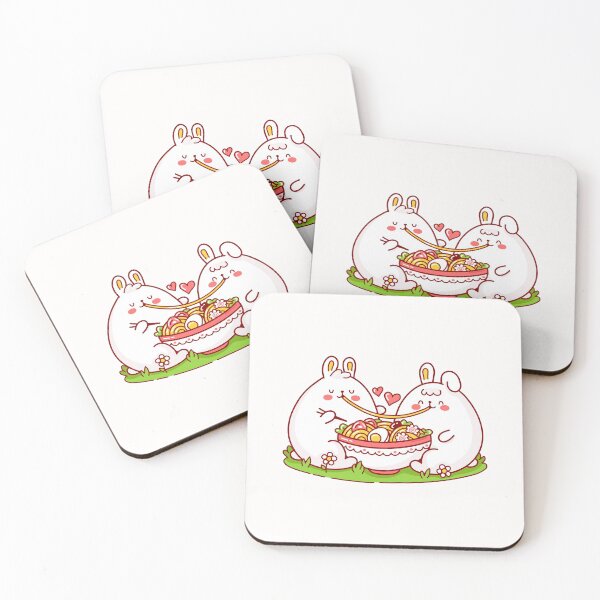 Item preview, Cute Rabbits Eating Spaghetti designed and sold by kalud-zoldyck.