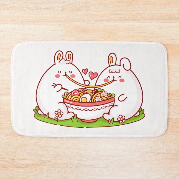 Item preview, Cute Rabbits Eating Spaghetti designed and sold by kalud-zoldyck.
