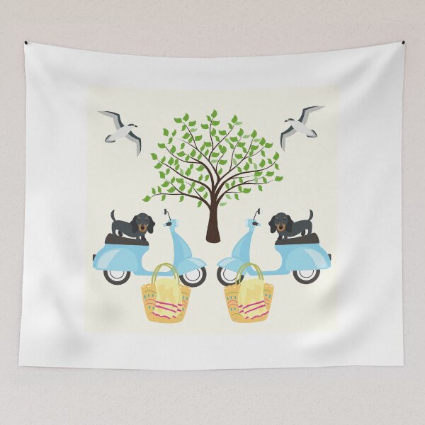 Item preview, Dachshound on a Scooter designed and sold by Lacy Sciple.