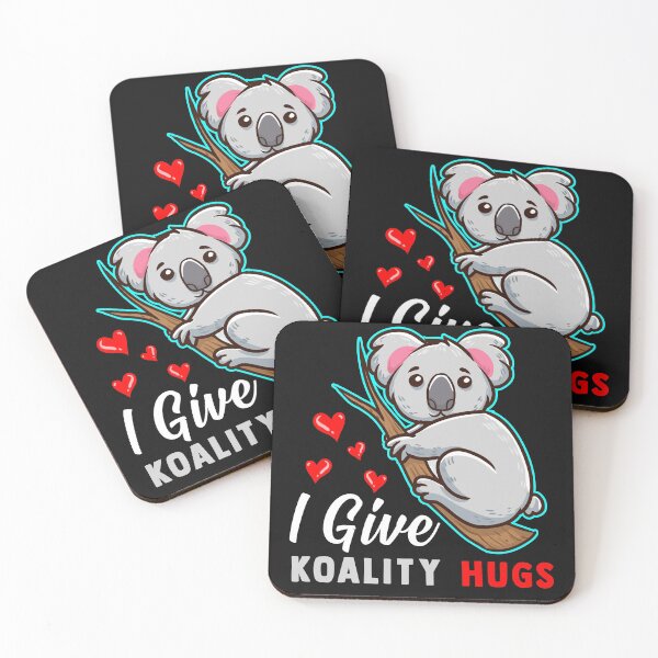 Item preview, I Give Koality Hugs Pun Hearts Cute Koala Grafik designed and sold by Coconil.