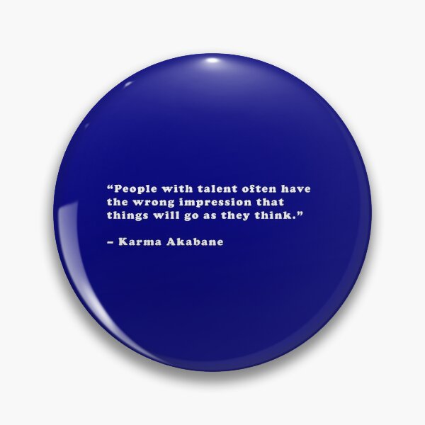 Item preview, Karma Akabane - Quote designed and sold by Epicanimequotes.