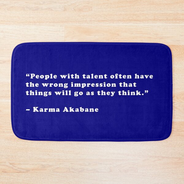 Item preview, Karma Akabane - Quote designed and sold by Epicanimequotes.