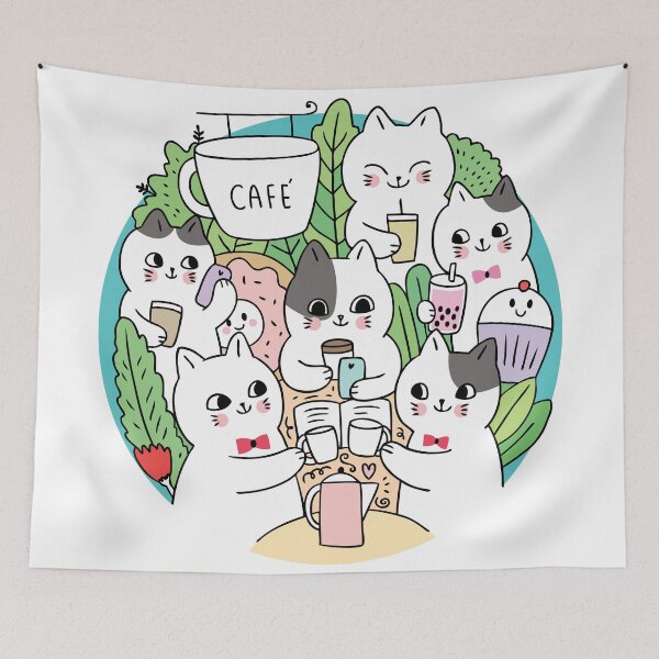 Item preview, Adorable Kittens having a tea party designed and sold by kalud-zoldyck.
