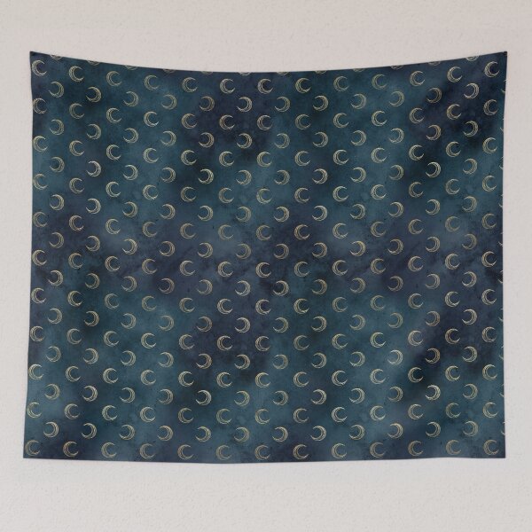 Item preview, Crescent moons on a green background designed and sold by AnnieHochmann.