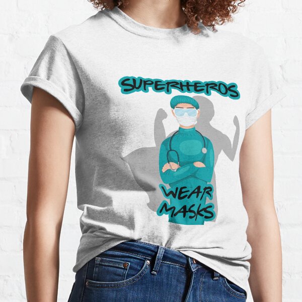 Nurse superhero wear masks Classic T-Shirt